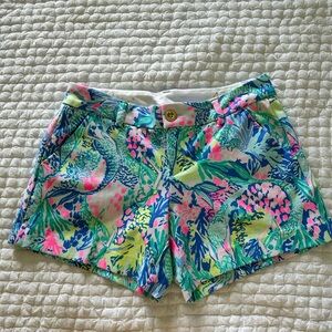 Lilly Pulitzer Callahan Stretch Mermaid Cove Shorts